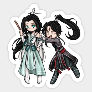 Chibi - Scum Villian's Self Saving System Shen Qingqiu and Luo Binghe Sticker